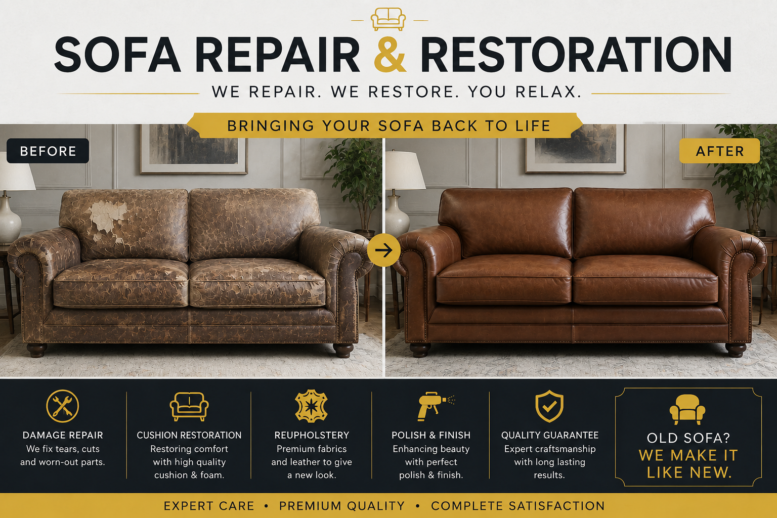 Sofa Repair & Restoration